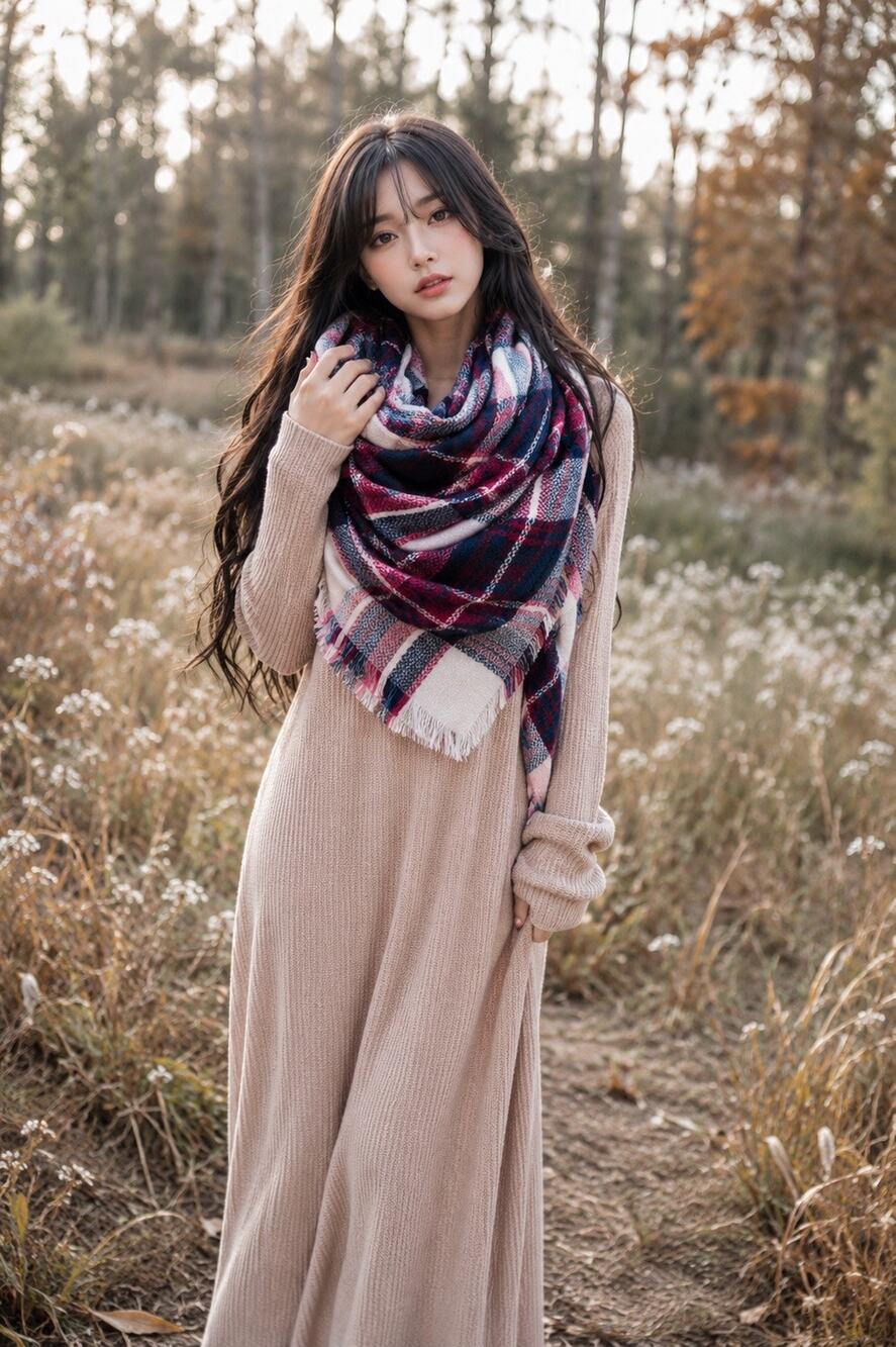NWOT Boutique plaid blanket scarf generous wrap